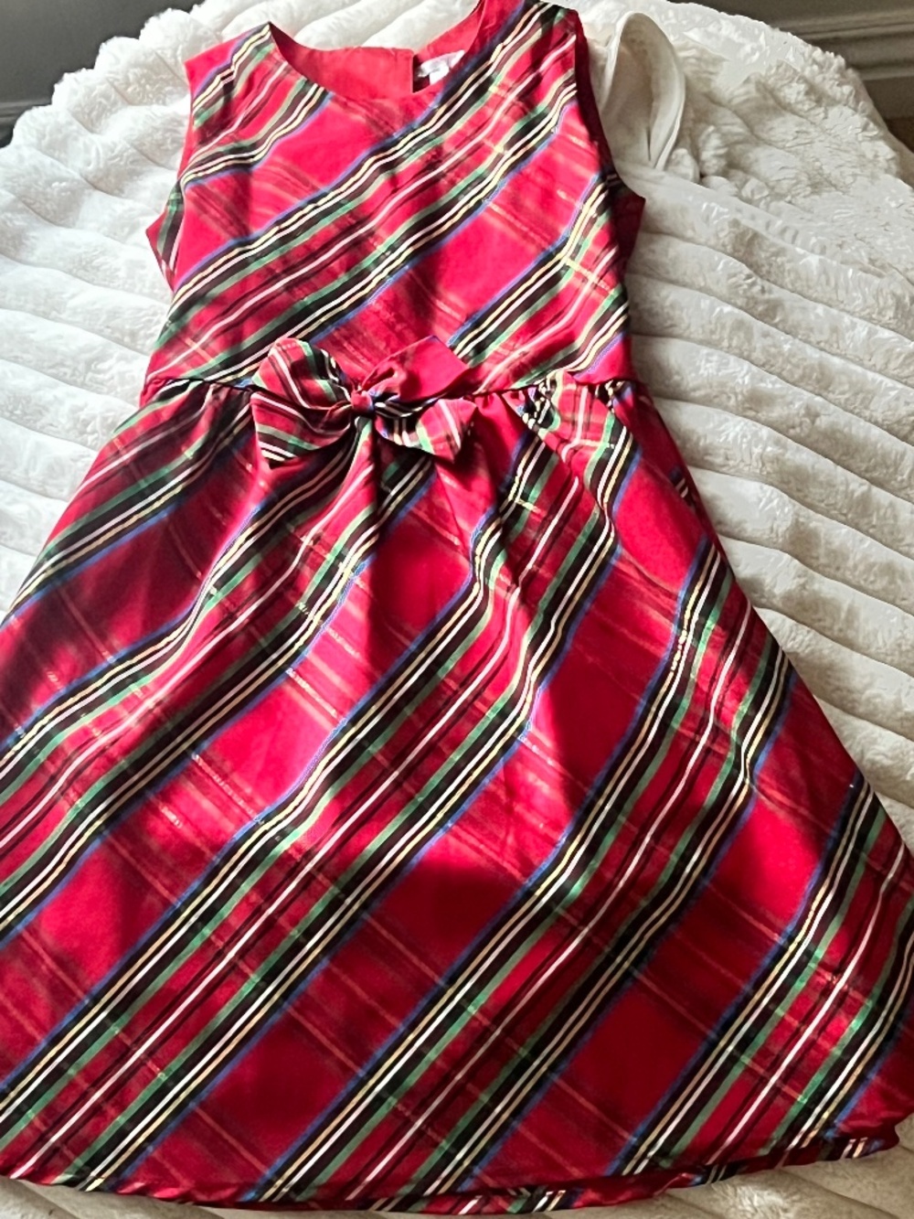 Tahari , Girls Classy Dress, Vintage Look, Gold String,
